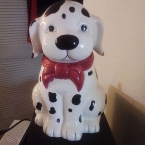 Dalmatian cookie jar